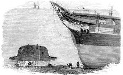 查尔斯·巴贝奇（Charles Babbages）提出了潜水钟的设计，1855年 作者 不明