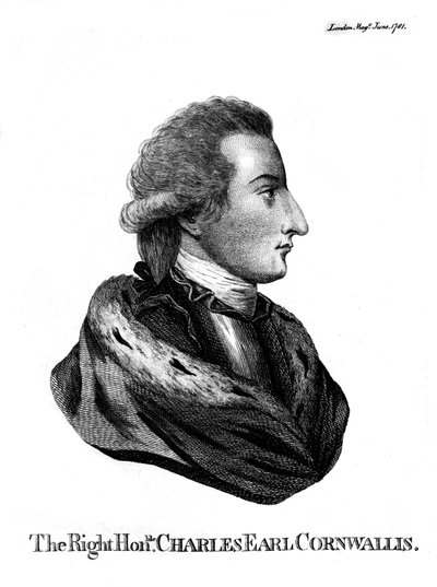 查尔斯·康沃利斯（Charles Cornwallis）1738-1805，康沃尔利斯（Marstss）康沃尔利斯（1st Marquess），1781年 作者 不明