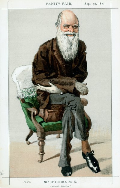 查尔斯·达尔文（Charles Darwin），英国自然主义者，1871年 作者 不明
