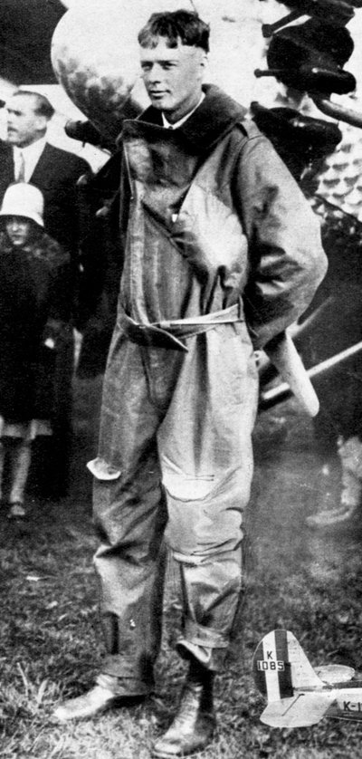 查尔斯·林德伯格（Charles Lindburgh），创纪录的飞行员，1927年 作者 不明