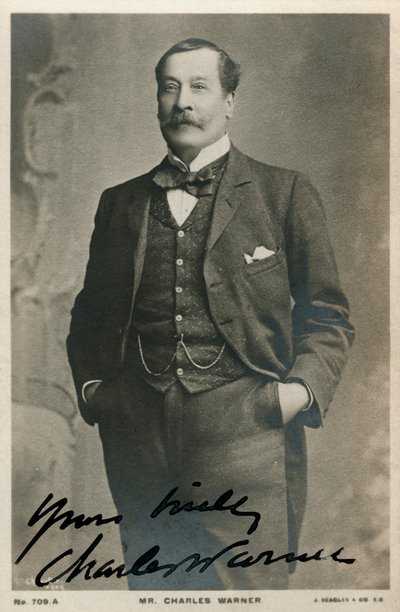 英国演员查尔斯·沃纳（Charles Warner），c1890-c1909 作者 不明