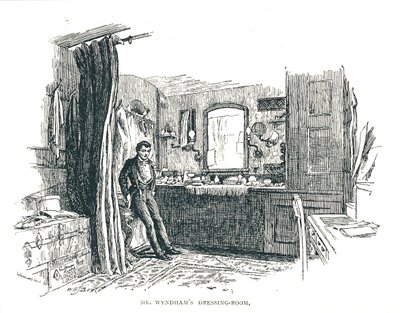 查尔斯·温德姆（Charles Wyndham）更衣室，俯瞰标准剧院的皮卡迪利（Piccadilly），1891年 作者 不明
