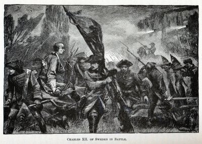 瑞典在战役中的查理十二世（Charles XII），1882年 作者 不明