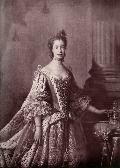 梅克伦堡-斯特雷利茨的夏洛特·索菲亚（Charlotte Sophia），乔治三世女王妃，1761-1762年，1919年 作者 不明