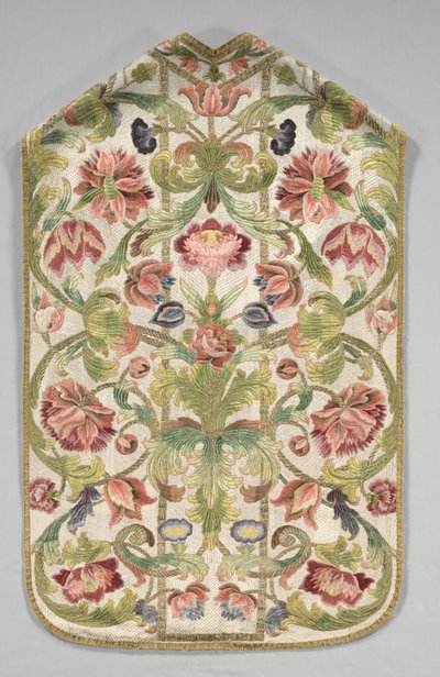 Chasuble，1700年代。 作者 不明