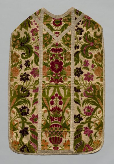 Chasuble，c 1600-1700。 作者 不明