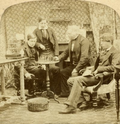 国际象棋，1850年代 作者 不明