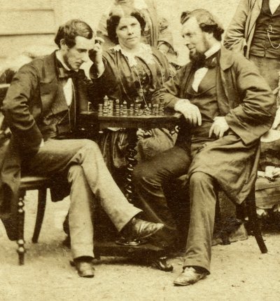 国际象棋和纸牌，c1850s 作者 不明