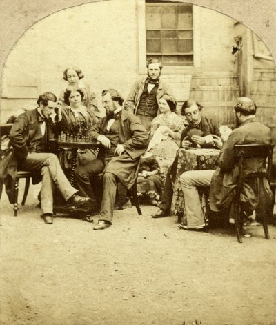 国际象棋和纸牌，c1850s 作者 不明