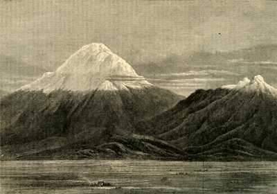 Chimborazo和Carihuairzao，从Riobamba的方向拍摄，1881年。 作者 不明