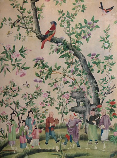 中国手绘墙纸，1928年 作者 不明