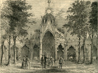 沃克斯豪尔花园的中国馆，建于1878年。 作者 不明