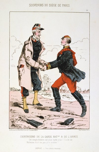 国民警卫队和陆军外科医生，巴黎与普鲁斯战争，1870-1871年。 作者 不明