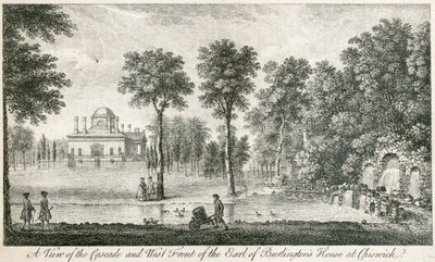 伦敦Hounslow的Chiswick House, 1750年 作者 不明