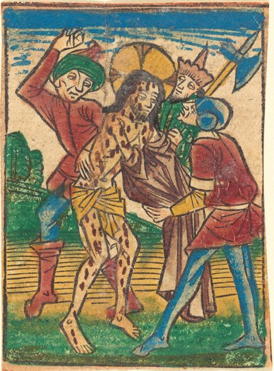 基督被剥离，约1490年。 作者 不明