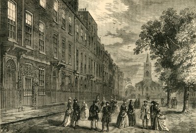 汉普斯特德教堂街（Church Row），1750年，建于1876年。 作者 不明