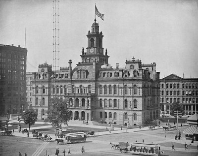 密歇根州底特律市政厅，约建于1897年。 作者 不明