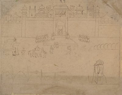 城市景观，19世纪。 作者 不明