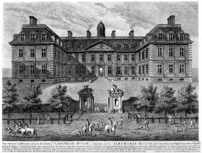 克拉迪顿庄园（Clarendon House），皮卡迪利（Piccadilly），17世纪，1908年 作者 不明