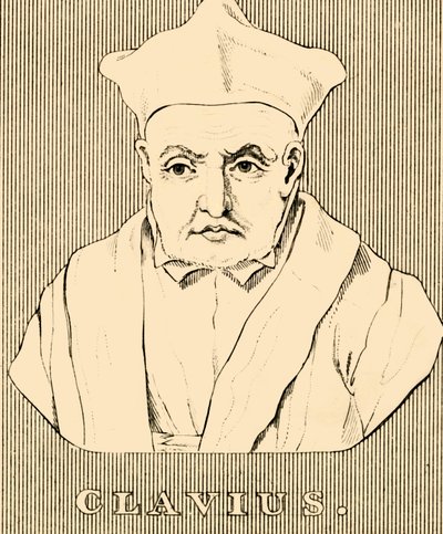 克拉维斯（Clavius），1538年至1612年，1830年。 作者 不明