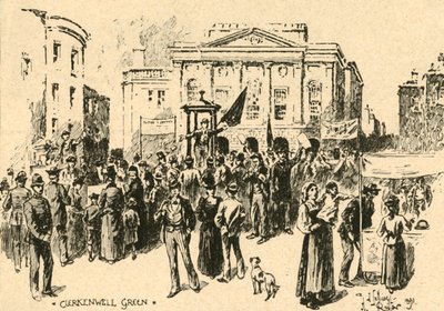Clerkenwell Green，伦敦，c1890。 作者 不明