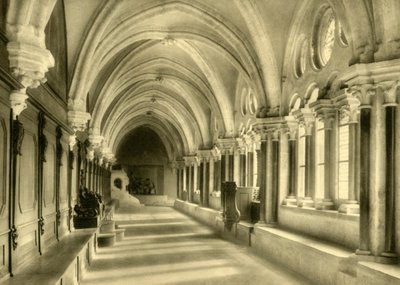 回廊，下奥地利州海利根克罗兹修道院，c1935年。 作者 不明