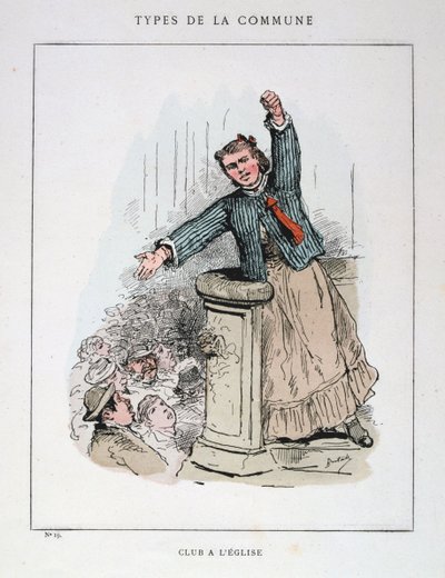 Club a lglise，巴黎公社，1871年。 作者 不明