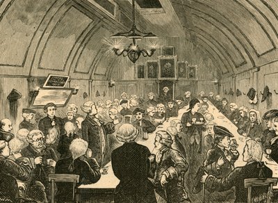 1897年，古格（Cogers Hall）的旧照片。 作者 不明