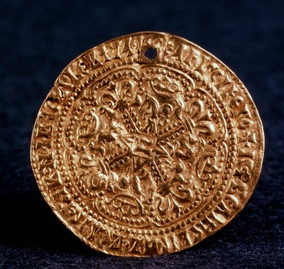 沙皇伊凡三世厌恶的硬币Korabelnik：开花十字架，1471-1490年 作者 不明