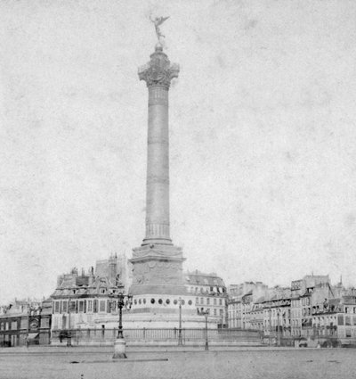19世纪末或20世纪初，法国巴黎巴士底广场的朱尼特（Colonne de Juillet） 作者 不明
