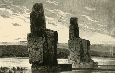 1890年，在底比斯的巨像。 作者 不明