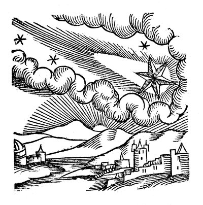 1456哈雷彗星，1557年 作者 不明