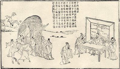 孔子访问法院，十九世纪 作者 不明
