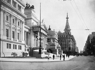 阿根廷布宜诺斯艾利斯国会厅和Avenida Callao 作者 不明