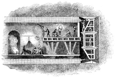1825-1843年，伦敦泰晤士河隧道的建设 作者 不明