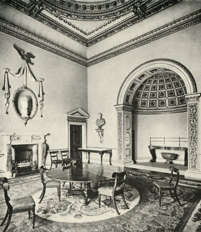对比的内饰：William Kent摄于Palladian-The Dining Room，霍坎，诺福克，摄政 作者 不明