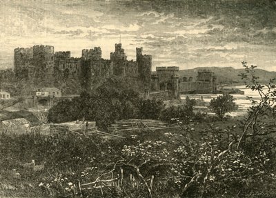 康威城堡（Conway Castle），从Road到Llanrwst，1898年。 作者 不明