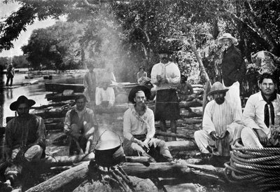 1911年在巴拉圭用木筏烹饪 作者 不明