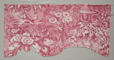 1800年代初期的铜版印刷纺织品。 作者 不明