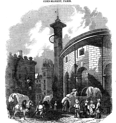 玉米市场，巴黎，1836年 作者 不明