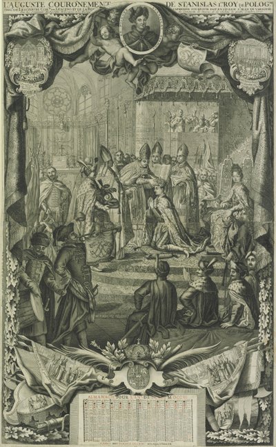 1705年，1706年斯坦尼斯瓦夫一世（Leszczynski）加冕 作者 不明
