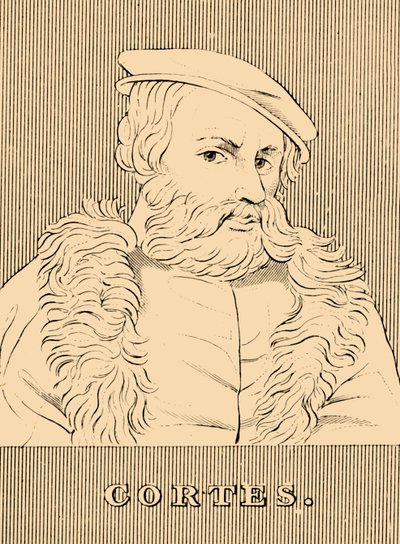 科尔特斯（Cortes），1485-1547年，1830年。 作者 不明