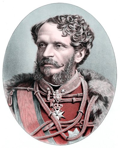 朱利叶斯·安德拉西伯爵（Count Julius Andrassy）1823-1890年，匈牙利政治家，约1880年 作者 不明