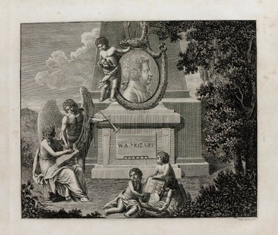 莫扎特（W.A. Mozart）的歌剧《科西恩-范-图特》（Così fan tutte）第一版声乐谱的封面，1794年。 作者 不明