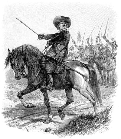 克伦威尔（Cromwell），19世纪1644年7月2日，在马斯顿·摩尔战役中 作者 不明