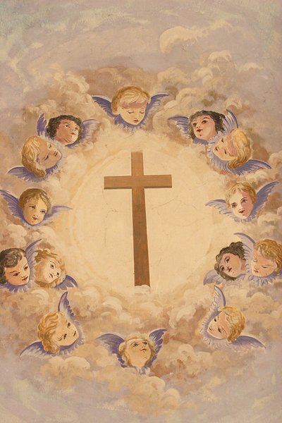 Cross and angels Montmin France 作者 不明