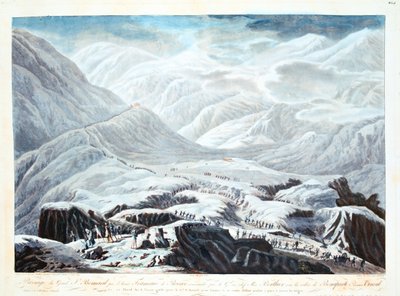 穿越圣伯纳德山口，1800年 作者 不明