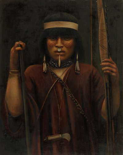 印第安人的棺材，约1890-1892年。 作者 不明