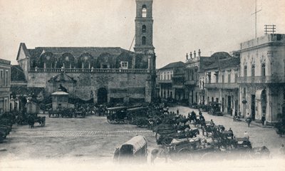 海关大楼和广场，古巴哈瓦那，约c1900年 作者 不明