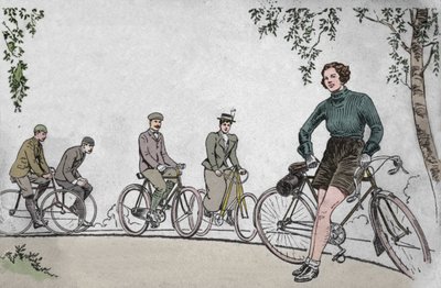 骑自行车1839-1939年的前盖，1939年 作者 不明